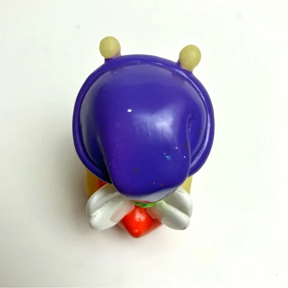 Vintage 80s Playskool Glo Friends Glow in the Dark Finger Puppet Purple Hat - Picture 5 of 12